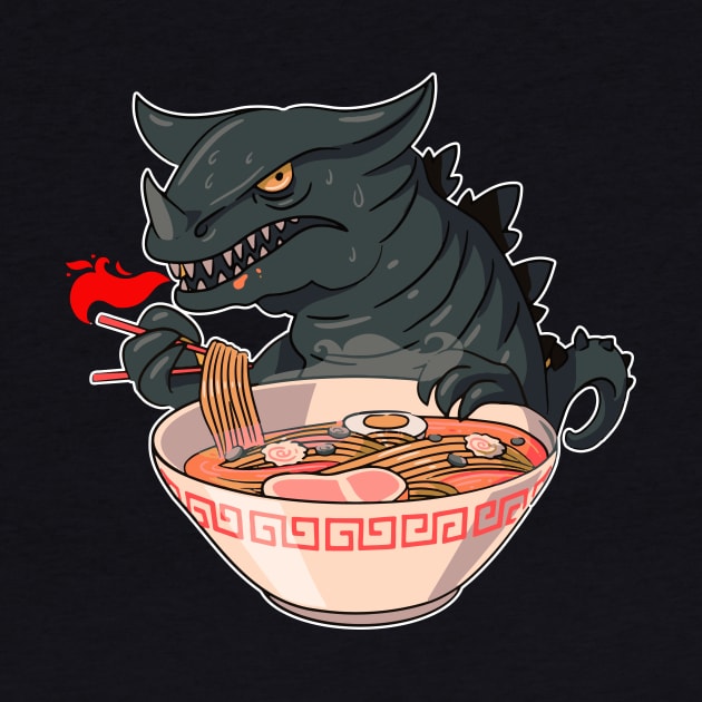 Kawaii Japanese Anime Soup Bowl Otaku Japan Fan Dragon Ramen by jodotodesign